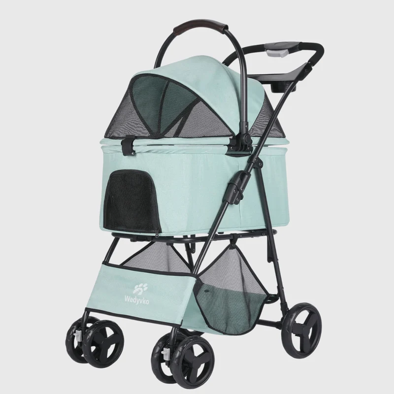 Poussette Pliable Chien Confort Anti-UV