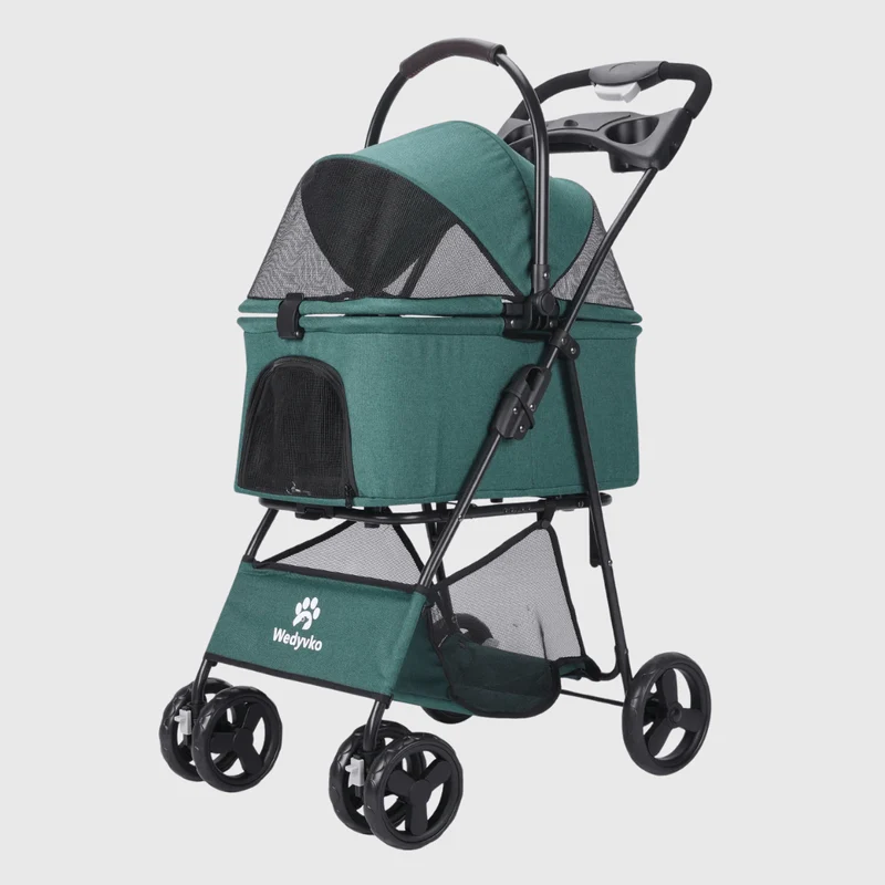 Poussette Pliable Chien Confort Anti-UV