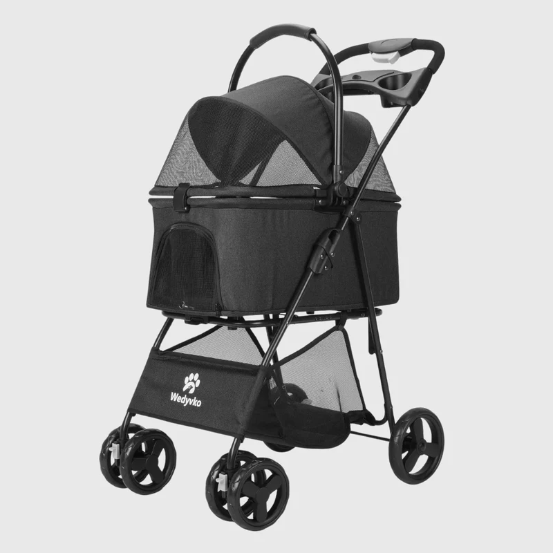Poussette Pliable Chien Confort Anti-UV