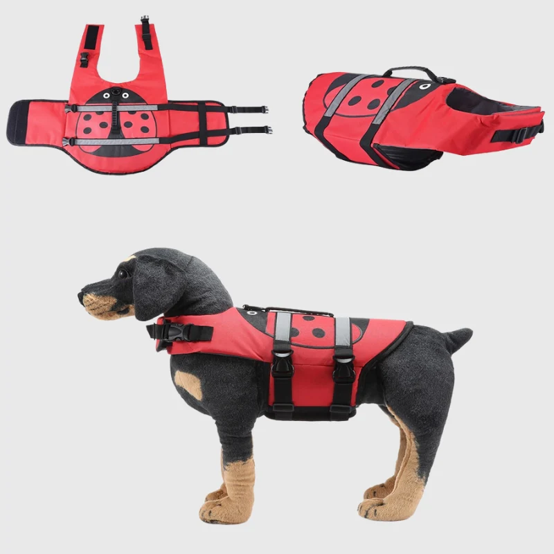Gilet Sauvetage Dessin Animé Chien Nageur