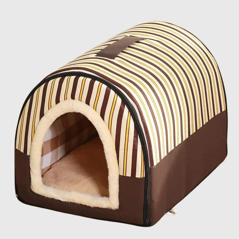 Niche Intérieur Panier Gros Chien Rayures