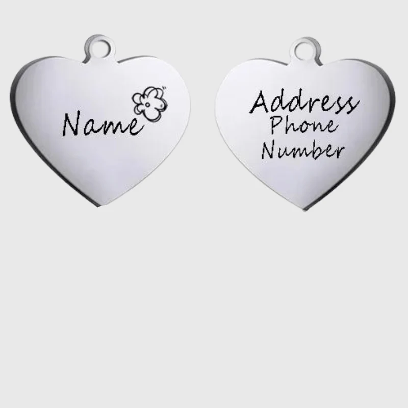 Médaille Gravée Identification Chien Personnalisée
