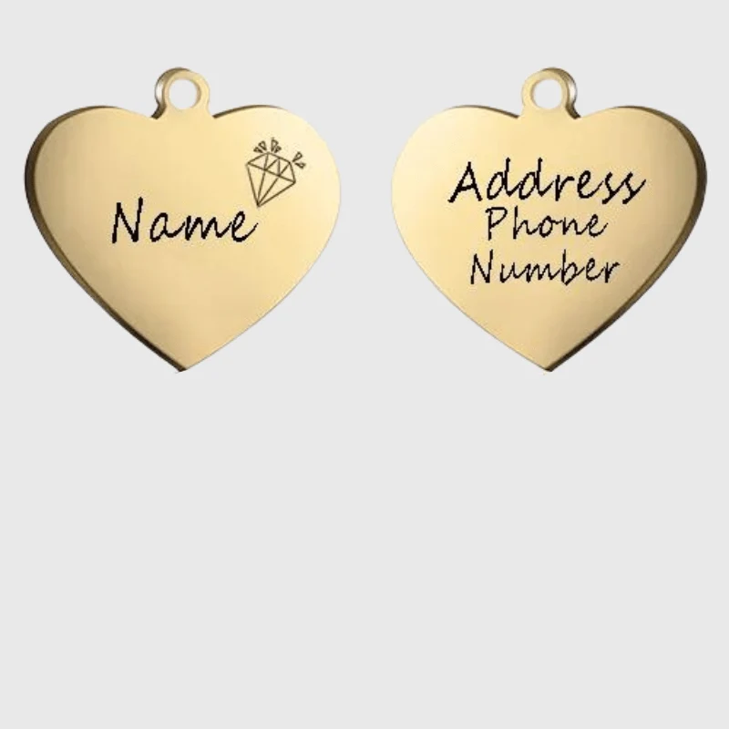 Médaille Gravée Identification Chien Personnalisée