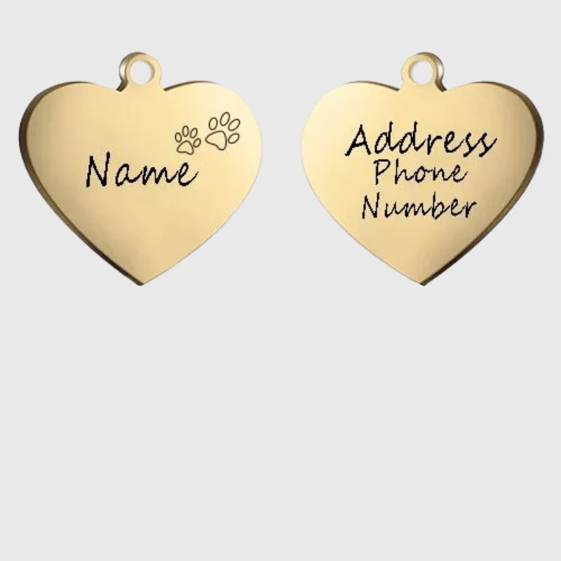 Médaille Gravée Identification Chien Personnalisée