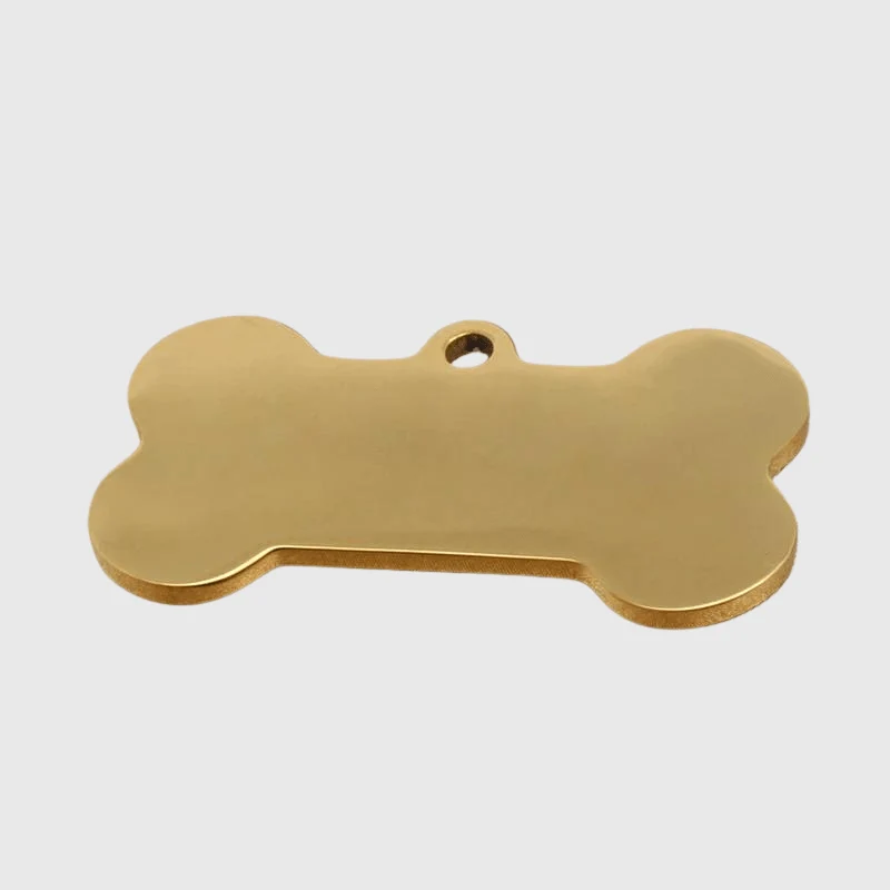 Médaille Identification Chien Gravée Motif Patte