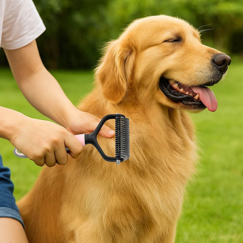 Brosse Poil Long Chien Anti-Nœuds