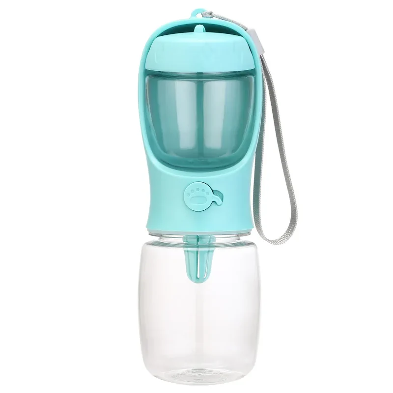 Gourde Distributeur Portable Chien 2-en-1