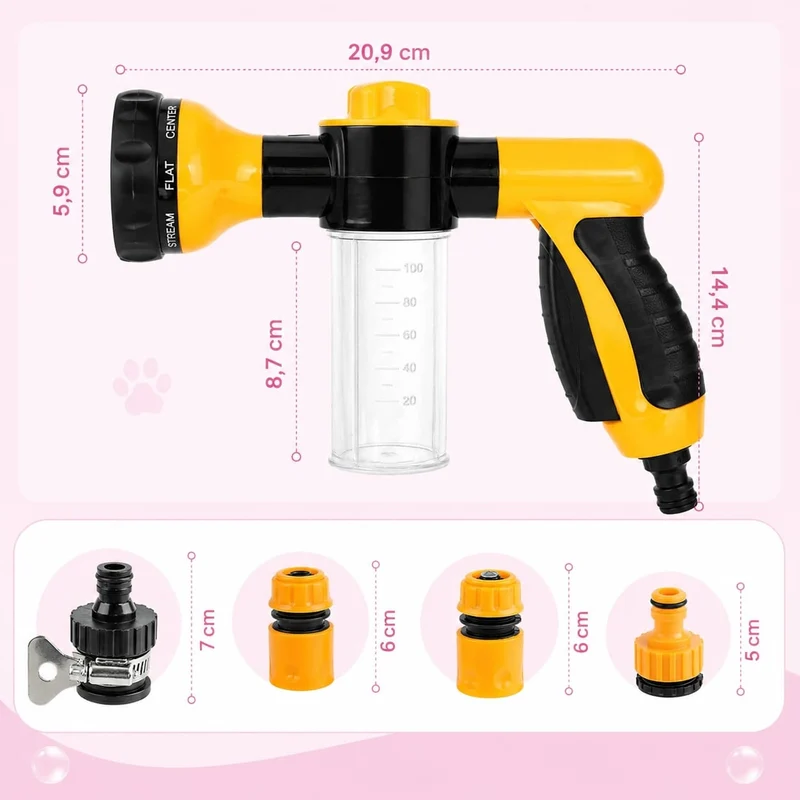 Douchette Bain Chien Shampoing Intégré