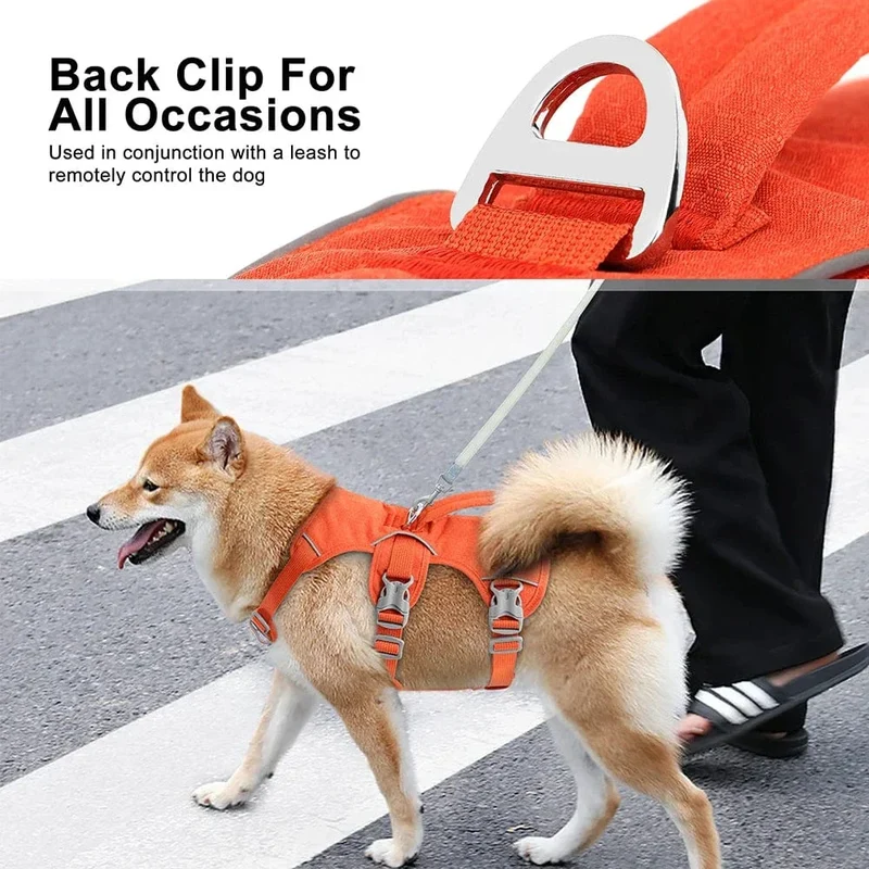 Harnais Anti-Traction Réfléchissant Gros Chien