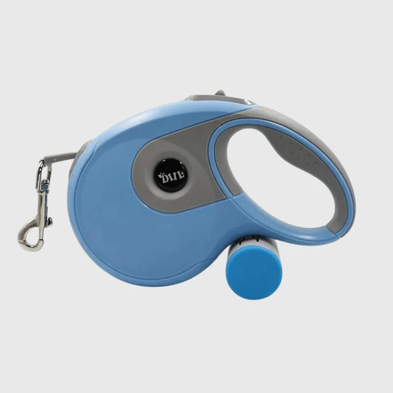 Laisse Enrouleur Bleue Chien 3m 5m 8m