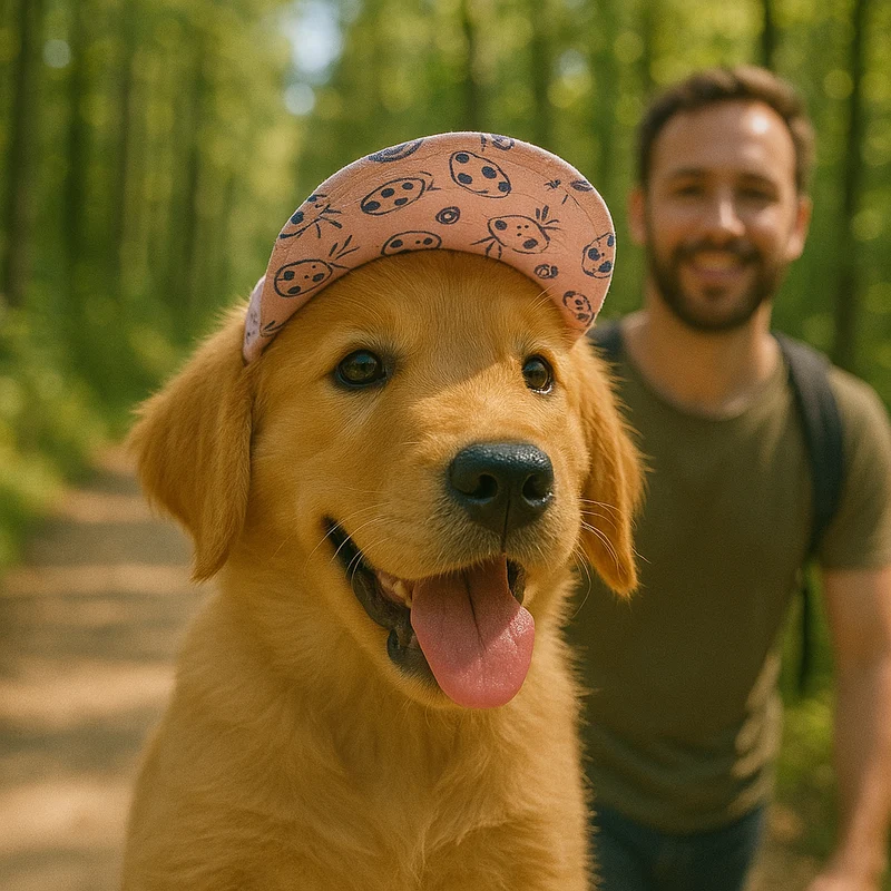 Casquette Anti-Soleil Réglable Chien Confort