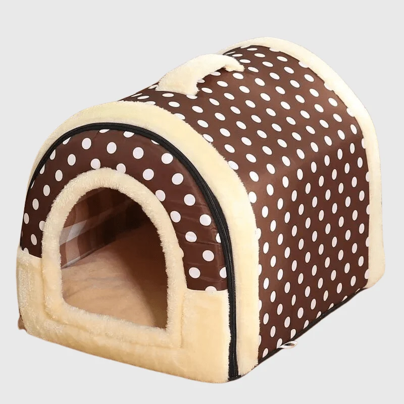Niche Intérieur Design Chien Marron Pois