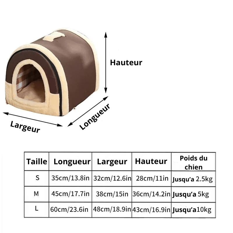 Niche Intérieur Design Chien Marron Pois