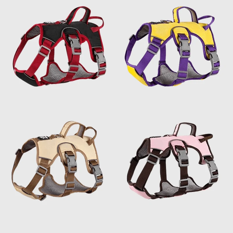 Harnais Triple Sangle Anti-Traction Chien