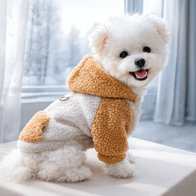 Sweat Polaire Petit Chien Hiver Doux