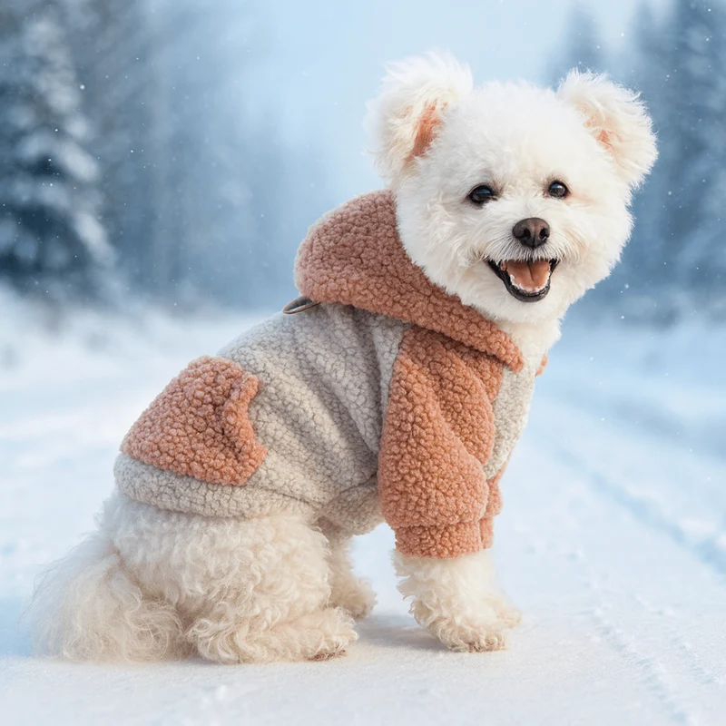 Sweat Polaire Petit Chien Hiver Doux