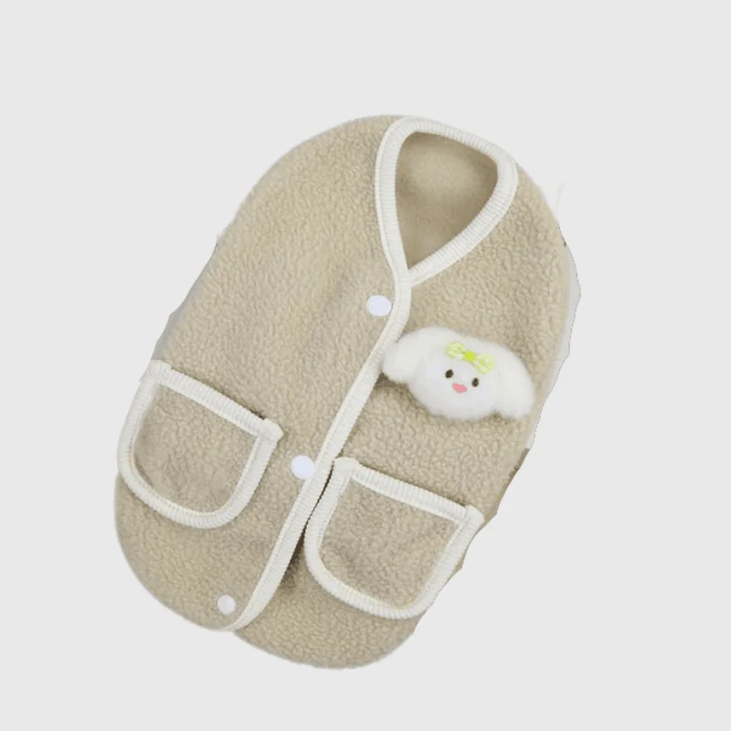 Pull Polaire Laine Chien Hiver Confort