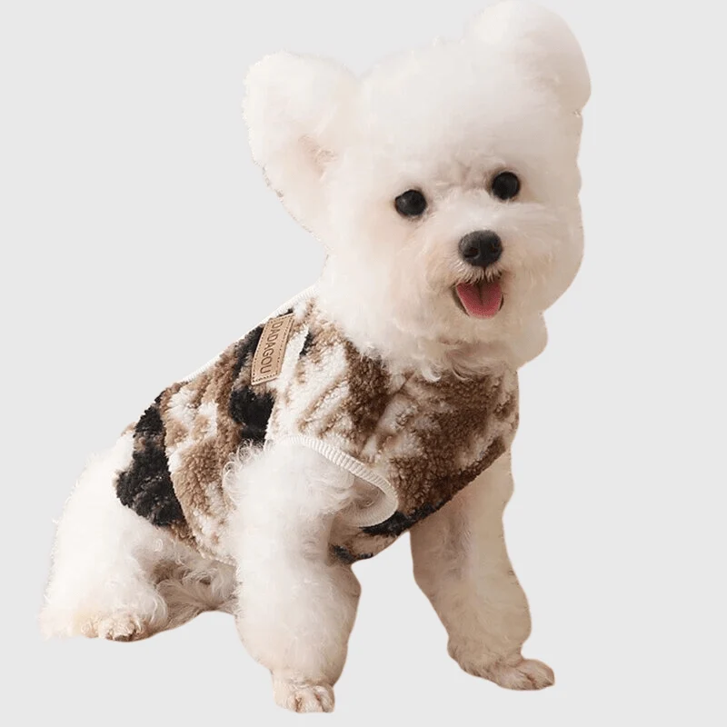 Pull Polaire Laine Chien Hiver Confort
