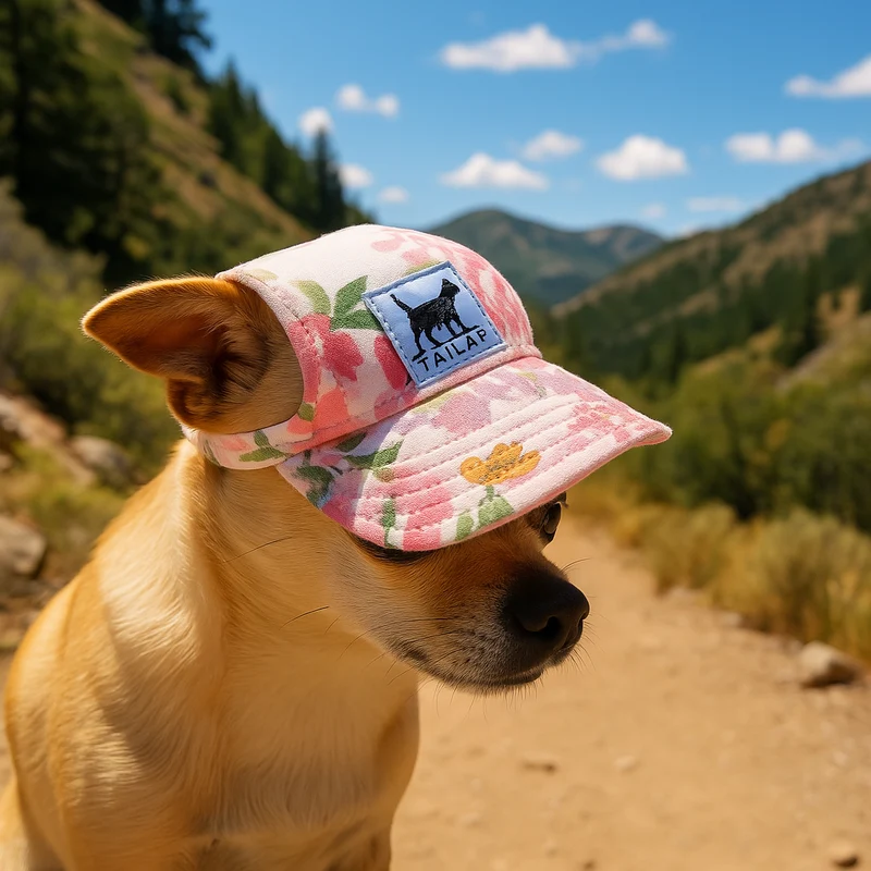Casquette Solaire Chien Multi-Coloris Réglable