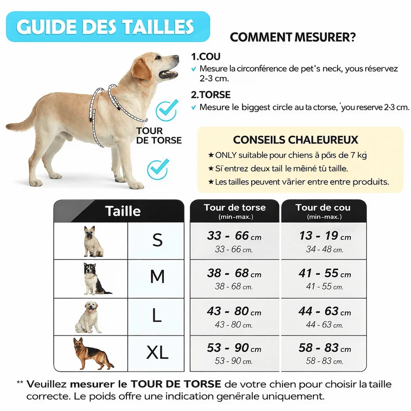 Harnais Anti-Traction Réfléchissant Gros Chien