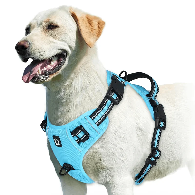 Harnais Anti-Traction Réfléchissant Gros Chien