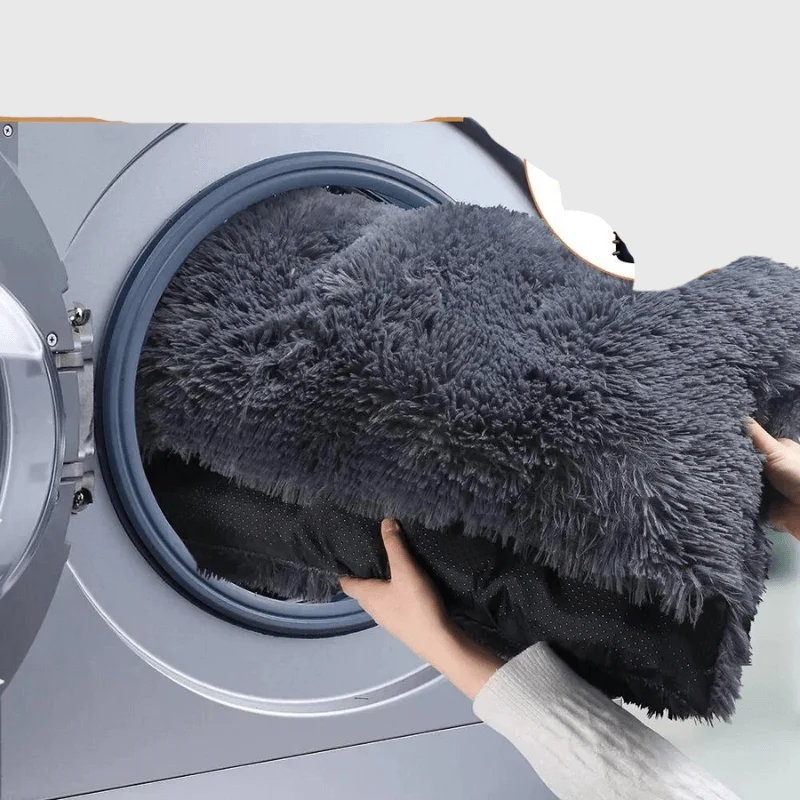 Tapis Confort XXL Lavable Gros Chien Gris Noir