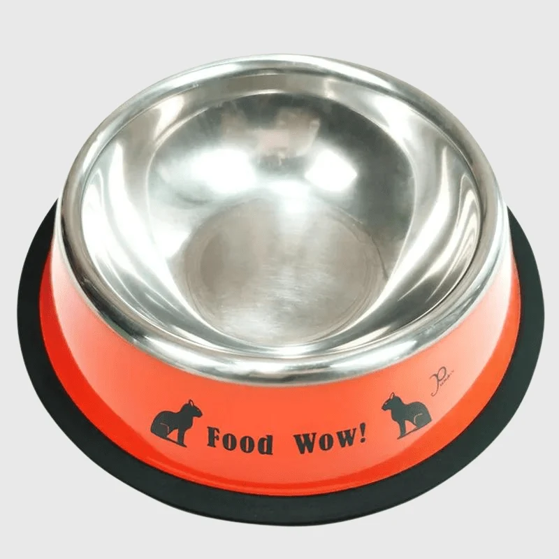 Gamelle Inox Rouge Antidérapante Gros Chien