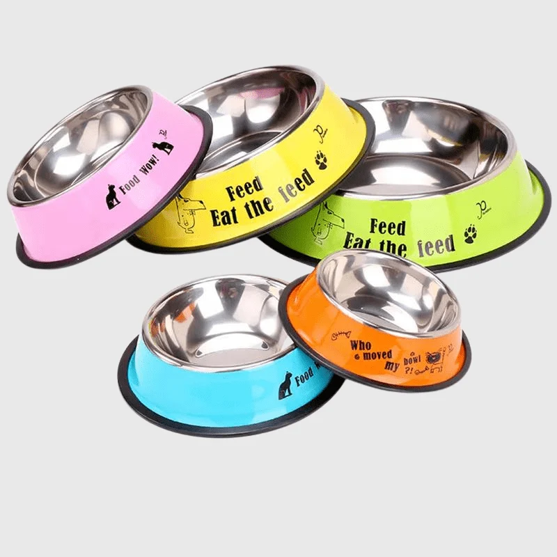 Gamelle Inox Rouge Antidérapante Gros Chien