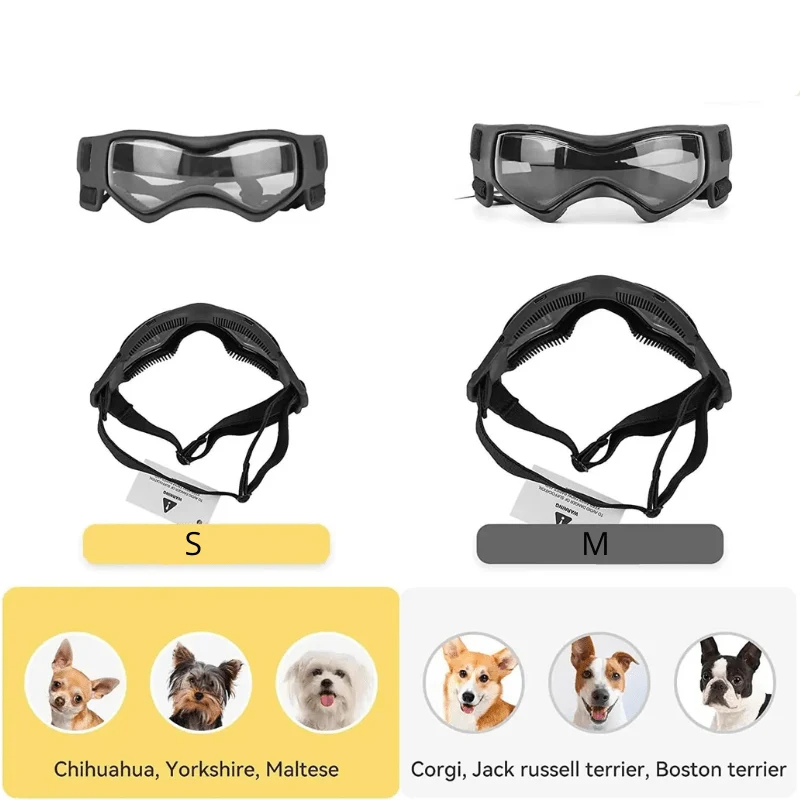 Lunettes Protection Chien Anti-UV Réglables