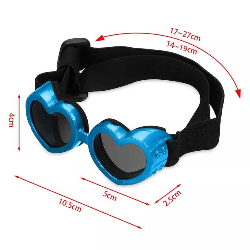 Lunettes Chien Forme Coeur Protection UV