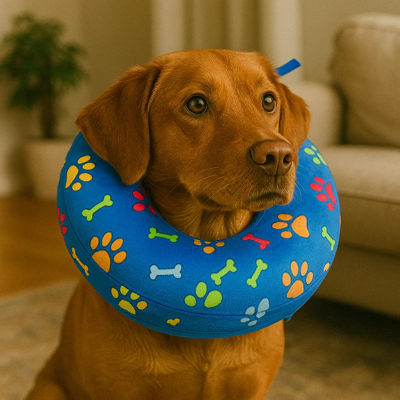 Collerette Mousse Patte Os Confort Chien
