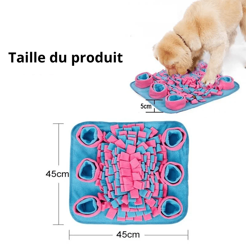 Tapis Fouille Olfactif Bicolore 45cm Chien