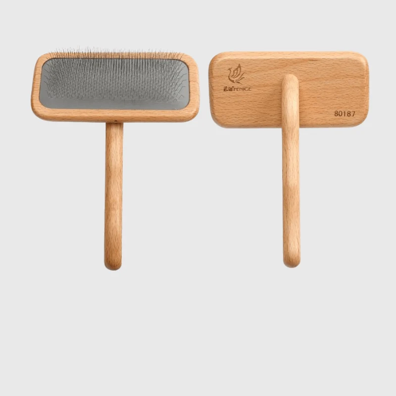 Brosse Professionnelle Toilettage Chien Bois