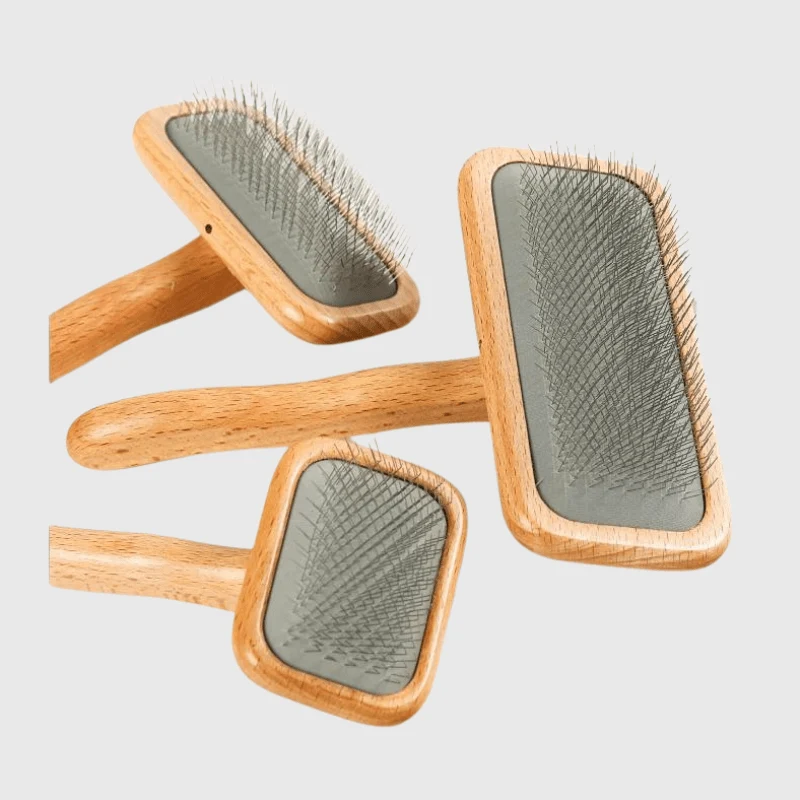 Brosse Professionnelle Toilettage Chien Bois