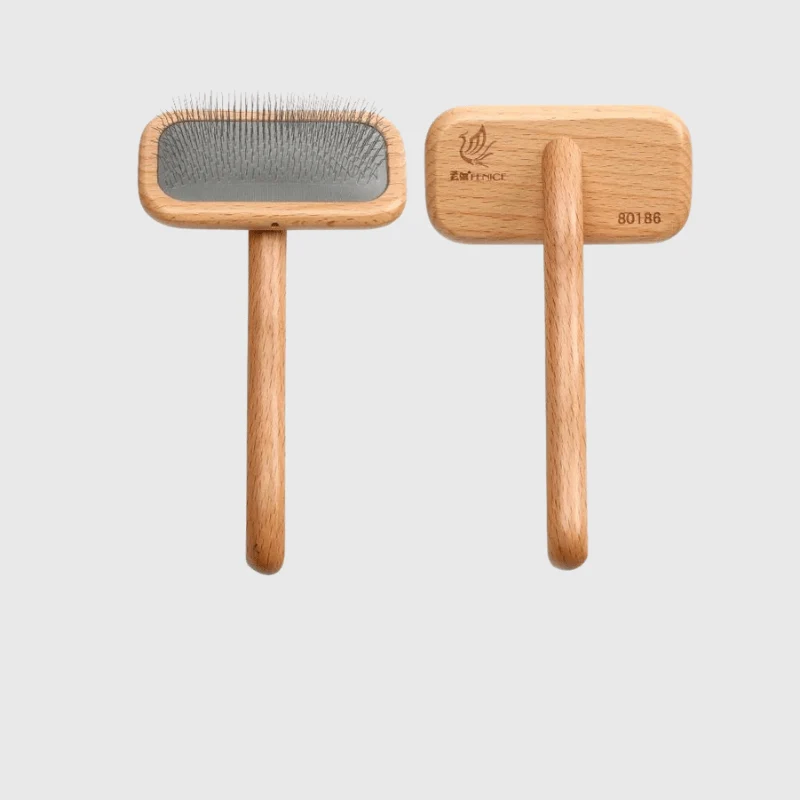 Brosse Professionnelle Toilettage Chien Bois