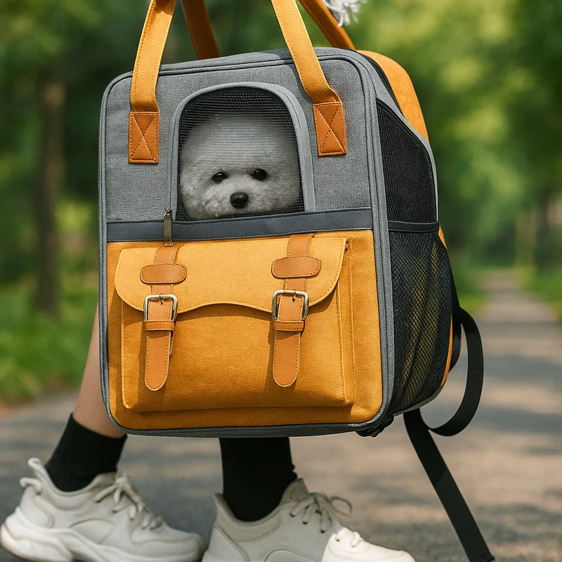 Sac à Dos Transport Chien Coloré Respirant