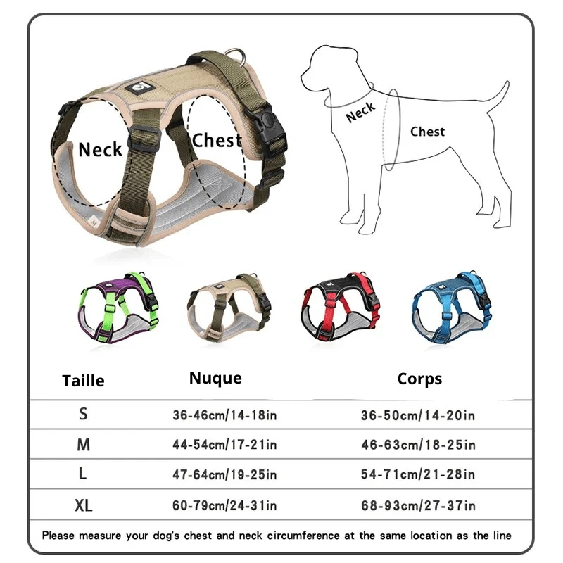 Harnais Anti-Traction Gros Chien Rembourré