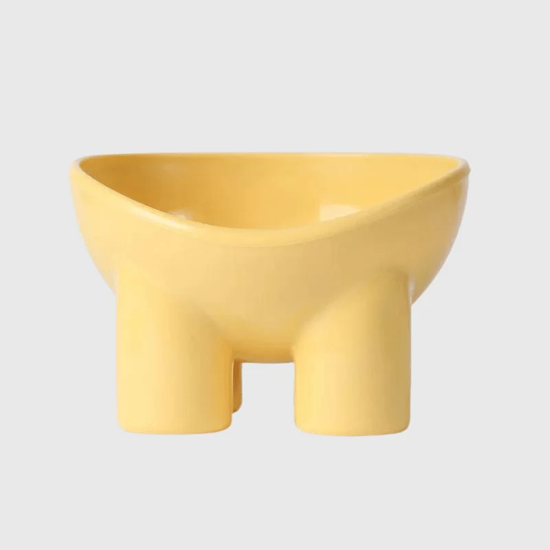 Gamelle Surélevée Ergonomique Gros Chien Jaune