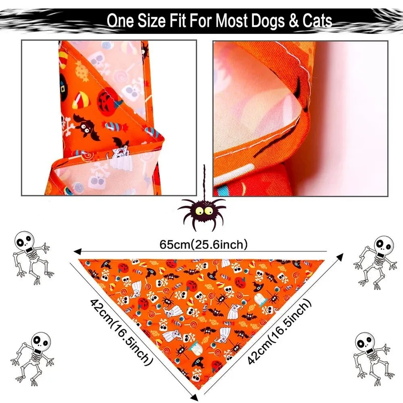 Bandana Festif Halloween Chien Coloré