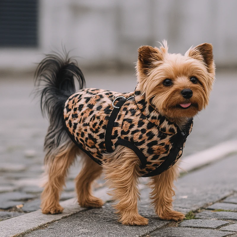 Manteau Imperméable Motif Léopard Gros Chien