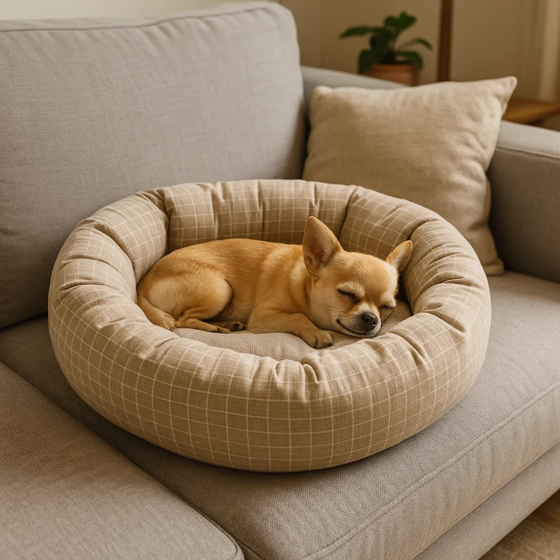 Coussin Rond Orthopédique Gros Chien Confort