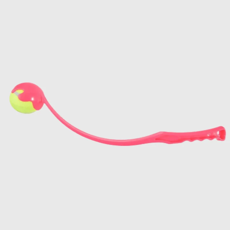 Lanceur Balle Tennis Gros Chien Rose