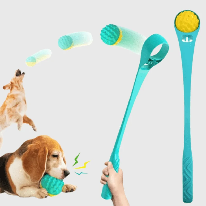 Lanceur Balle Tennis Gros Chien Bleu