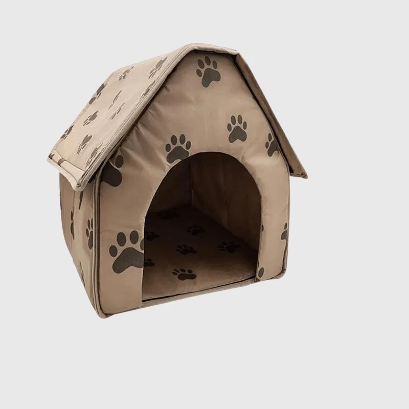 Niche Extérieur Chien Imperméable Marron L