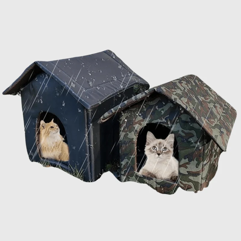 Niche Extérieur Chien Imperméable Marron L