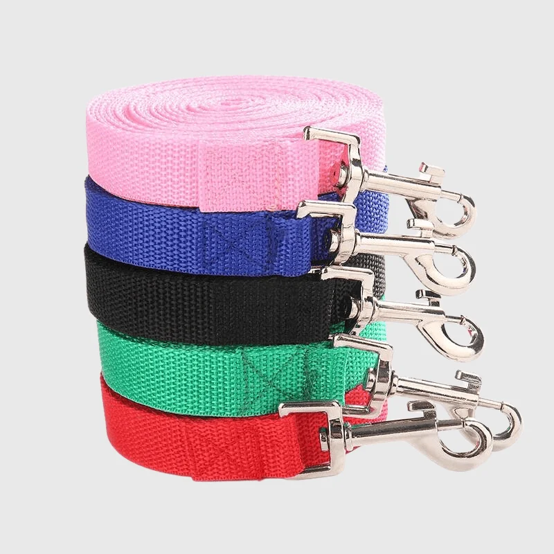Laisse Nylon Renforcée Gros Chien Noir