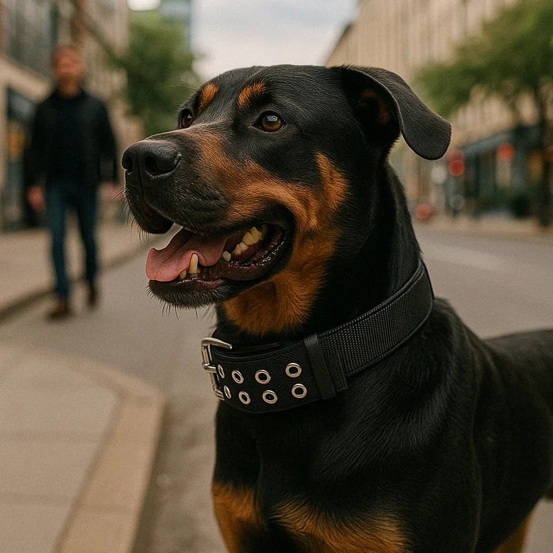 Collier Nylon Renforcé Gros Chien Poignée