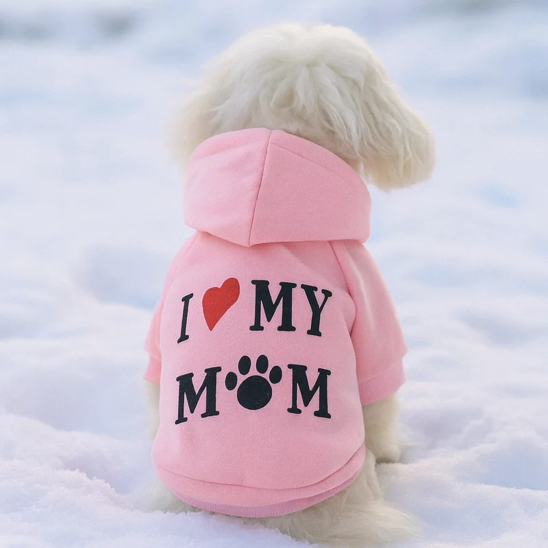 Pull Chien Fantaisie Doux Hiver XS-L