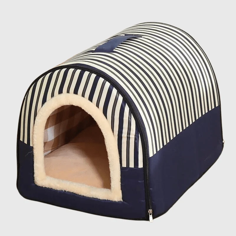 Niche Intérieure Chien Bleue Blanche Design