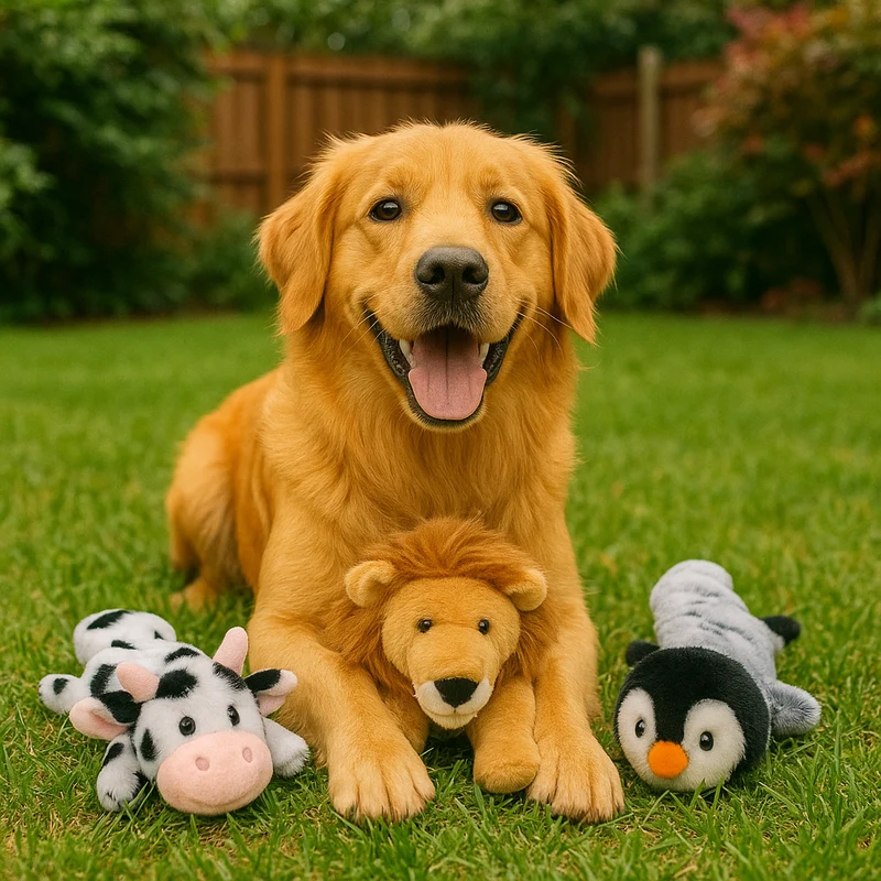 Peluche Anti-Stress Chien 45cm 7 Modèles